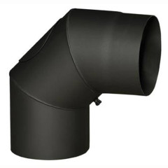 Koleno dymov� 160 mm / 90� / 1,5 mm s �istiacim otvorom hrubostenn�