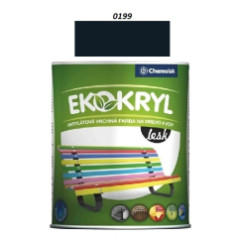 Farba Ekokryl Lesk 0199 (�ierna) 0,6 l