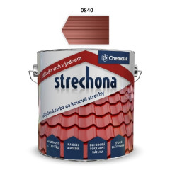 Farba na kov Strechona 2v1 0840 (�ervenohned�) 4 l