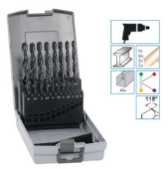 Sada vrt�kov do kovu HSS 1-10 mm (KP19) Alpen