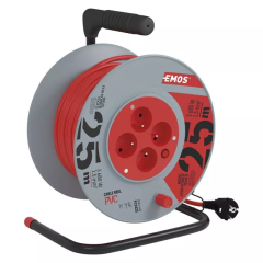 K�bel predl�ovac� na bubne 25 m / 4 z�suvky (P194252)