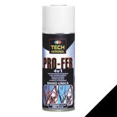Farba v spreji TECH PRO-FER 4v1 RAL 9005 �ierna leskl�