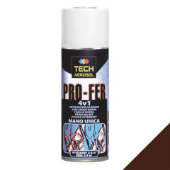 Farba v spreji TECH PRO-FER 4v1 RAL 8017 tmavohned�