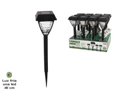 Sol�rne svietidlo z�hradn� 1 biela led 41 cm