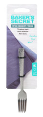 Vidli�ka dezertn� z nehrdzavej�cej ocele 4-dielna sada 14,2 cm BS41304
