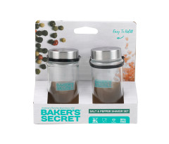 Sada solni�ka + koreni�ka s kovov�m vie�kom sklenen� 2-dielna sada 100 ml BS41226