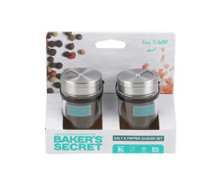 Sada solni�ka + koreni�ka s kovov�m vie�kom sklenen� 2-dielna sada 80 ml BS41227