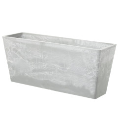 Kvetin�� plastov� Zinnia 55 cm svetl� cement