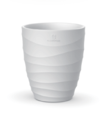 Kvetin�� plastov� Belize wave 13,1 cm, biely