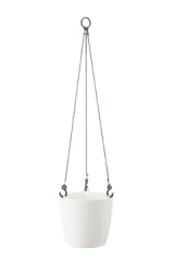 Kvetin�� plastov� Fuchsia 18,4 cm, biely