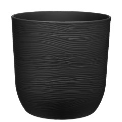 Kvetin�� plastov� Cactus 35 cm, �ierny