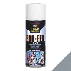 Farba v spreji TECH PRO-FER 4v1 RAL 7001 �ed�
