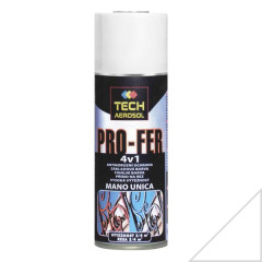 Farba v spreji TECH PRO-FER 4v1 RAL 9010 biela matn�