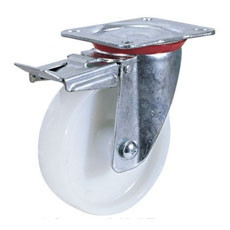 Koliesko oto�n� +brzda NYLON 100 mm/60 kg (11100 LNYB)