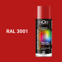 Farba v spreji akrylov� HQS RAL 3001 leskl� 400ml