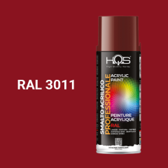 Farba v spreji akrylov� HQS RAL 3011 leskl� 400ml