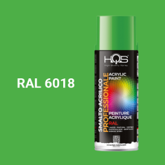 Farba v spreji akrylov� HQS RAL 6018 leskl� 400ml