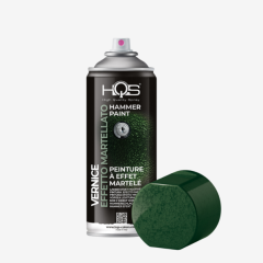 Farba v spreji kladivkov� efekt HQS tmavo zelen� 400ml