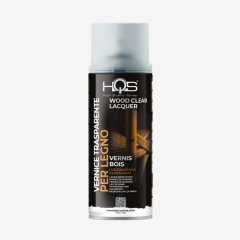 Lak na drevo v spreji HQS trasnsparentn� matn� 400ml