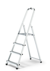 Jednostrann� hlin�kov� rebr�k 4 schody HOME + h�k (max.125 kg)