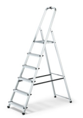 Jednostrann� hlin�kov� rebr�k 6 schodov HOME + h�k (max.125 kg)