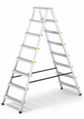 Obojstrann� hlin�kov� rebr�k 2x8 schodov PRO 166cm �lt�/�ierna (max.150 kg)