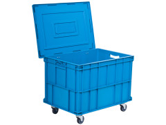 Euro prepravka s vekom na kolieskach 480x690x555 mm modr� HP-6943-MKT-2M