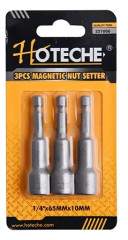 Sada magnetick�ch nadstavcov 1/4� 10x65 mm 3 ks HOTECHE HT251006