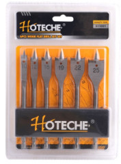 Vrt�ky ploch� do dreva 6-dielna sada 10-25 mm HOTECHE HT511021