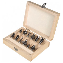 Fr�zy do dreva 12-dielna (stopka 12 mm HOTECHE HT610121