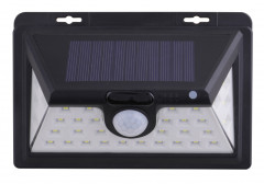 Svietidlo sol�rne n�stenn� so senzorom 34 SMD / 5,5 V / IP65 HOTECHE HT440401