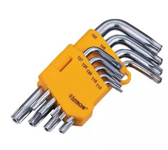 Sada kr�tkych k���ov TORX s otvorom (T10-50 9-dielna HOTECHE HT260708