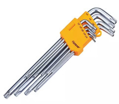 Sada extra pred�en�ch k���ov TORX s otvorom (T10-50 9-dielna HOTECHE HT260910