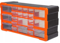 Z�sobn�k modul�rny plastov� 250x500x160 mm / 22 z�suviek TACTIX (320632)