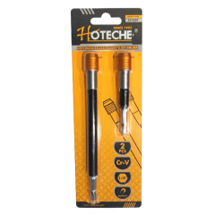 Dr�iak magnetick� bitov 1/4" 2 ks HOTECHE HT251029
