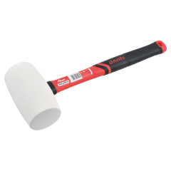Kladivo gumen� biele so sklolamin�tovou rukov�ou 450g TACTIX (706823)