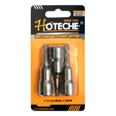 Sada magnetick�ch nadstavcov 1/4� 12x65mm 3 ks Cr-V HOTECHE HT251024