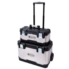 Sada kufr�kov 2v1 na kolieskach s rukov�ou plast/nerez TACTIX (321133)
